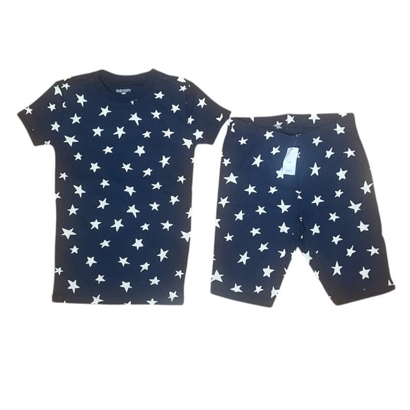 Old Navy white stars USA 4th of July gender neutral unisex large size 10 patriot - Picture 1 of 6